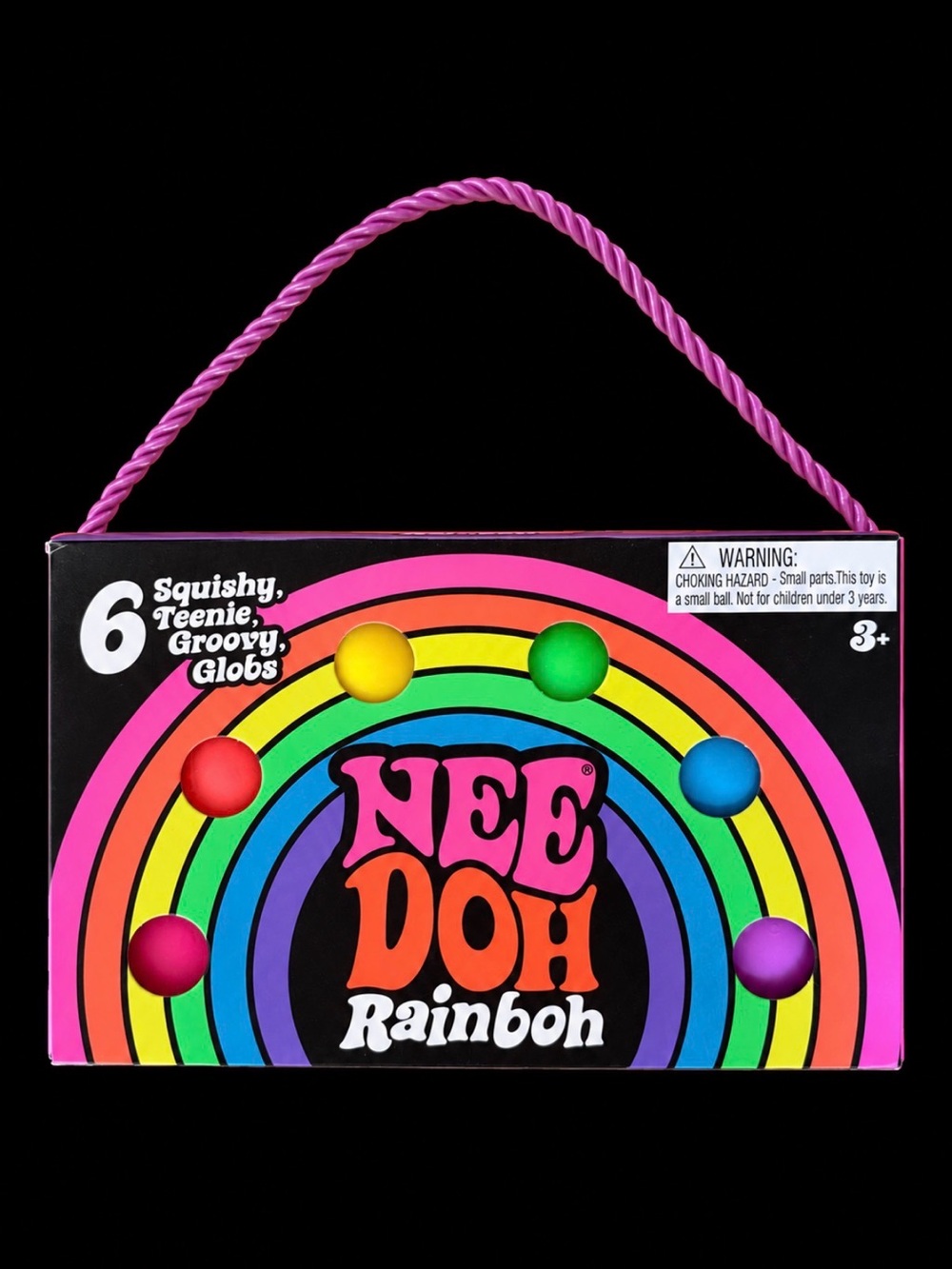 🌈 NeeDoh Rainboh – 6 Teenie Groovy Globs Set 🌈